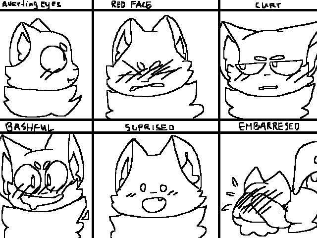 Blushing face meme OC