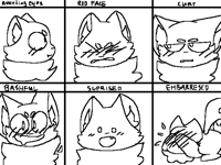 Blushing face meme OC