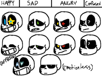 Ink sans emotions