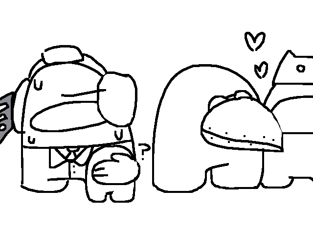 So I played among us and.. These two kept flirting
