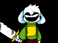 Since when were... Wait a minute... THATS ASRIEL