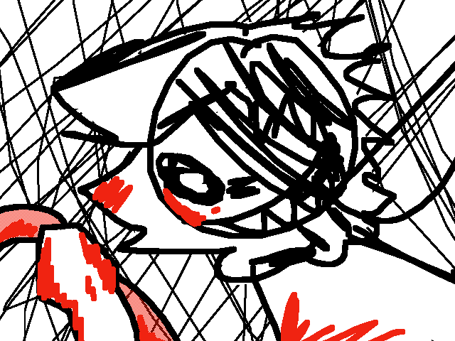 My very first gore drawing (bad XD)
