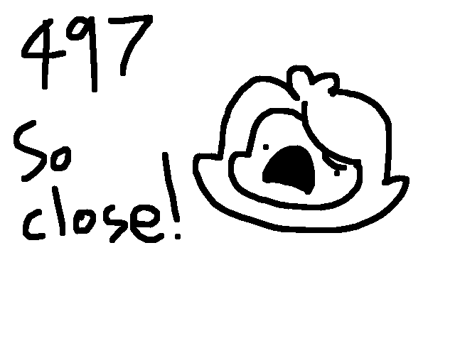 497 followers!