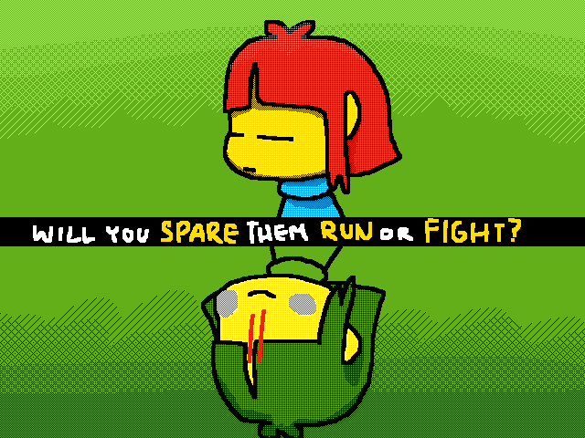 Will you spare them run, or fight?