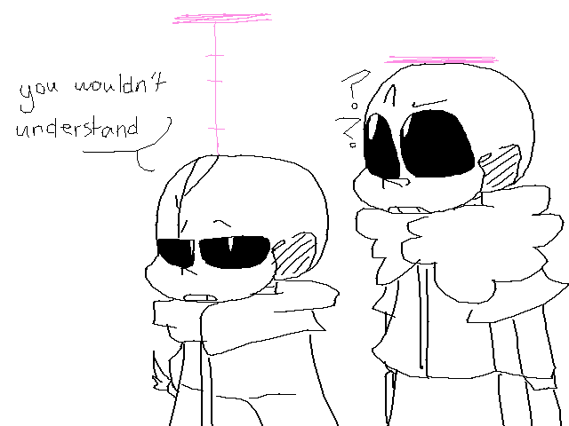 There's the shorter one and the taller one