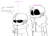There's the shorter one and the taller one