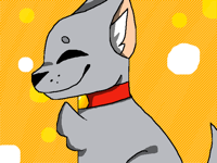 Sketch line art color (mc dog uwu)