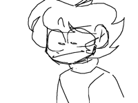 Exaggerated face