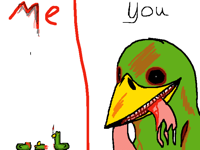Draw me scary @duck_bro