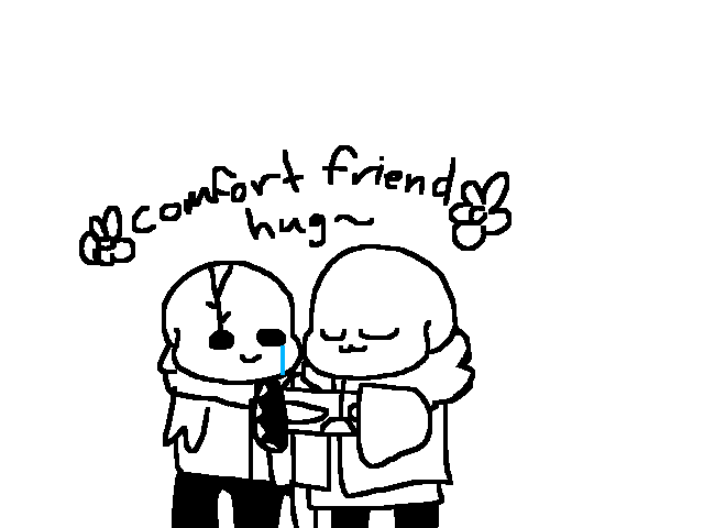 Comfort friend hug <3