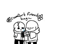 Comfort friend hug <3