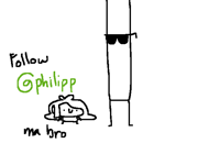 Follow my brother @Philipp