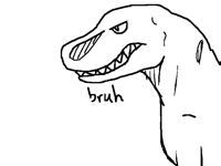 T. rex with out reference be like