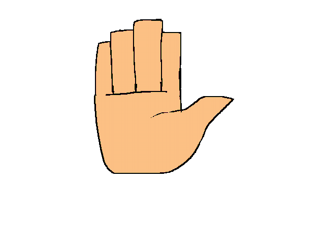 I finally made a perfect 5 fingered hand 0o0
