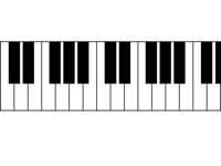 The legend DELTARUNE on piano (notes)