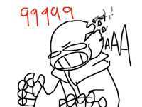 If sans stubs his toe does that mean