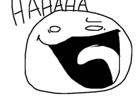 When u have to laugh at something that isn't funny