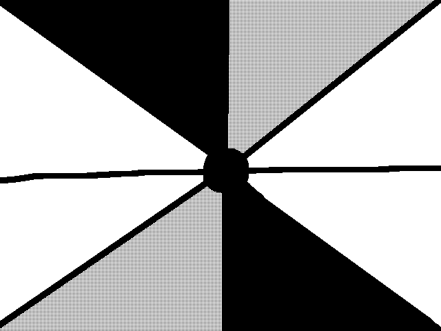 Illusion stare at the center