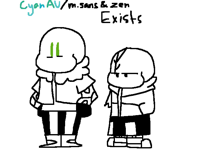 Cyan au/ m.sans & zen exists
