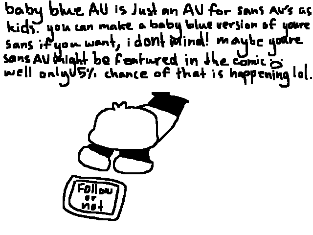 Baby blue AU says