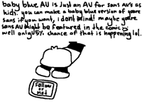 Baby blue AU says