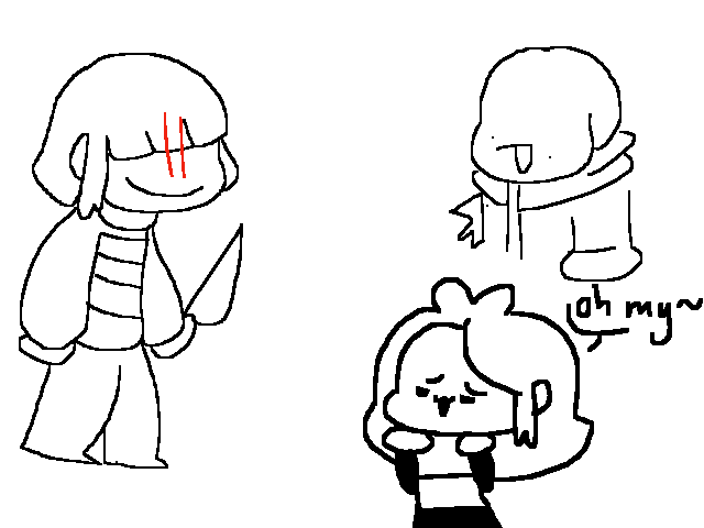 Frisk vs sans (Massacretale fight coming soon~)