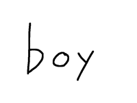 How to make a word boy into a toon