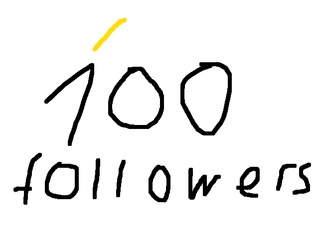 Thank you for 100 follows