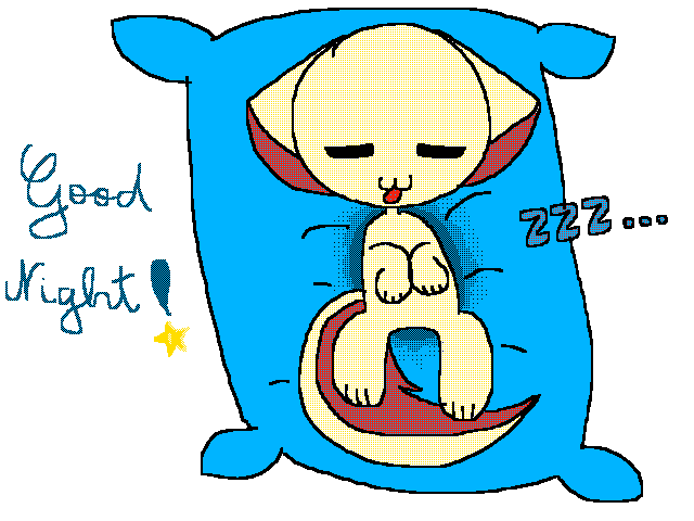 Sleepy Fluffy!