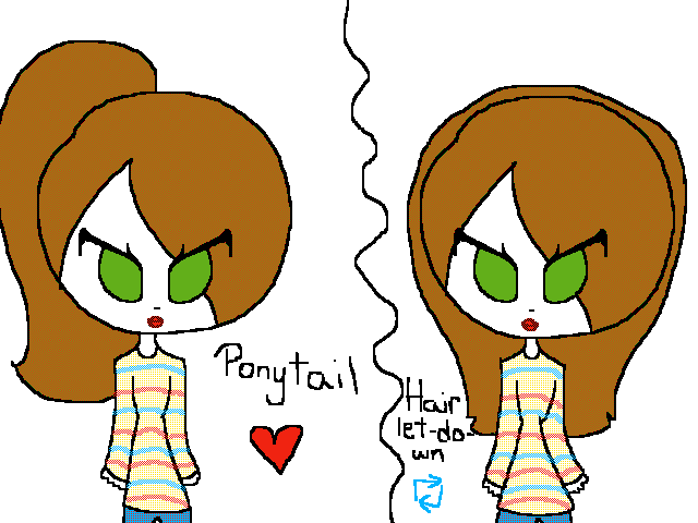 Which hairstyle do you wear the more!