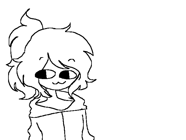 I draw myself in a school jacket-