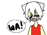 Rare drawing of a sad Sasuke