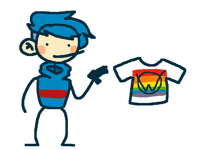 Remember to buy my shirt