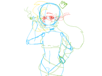 hot rabbit pretends to be cool