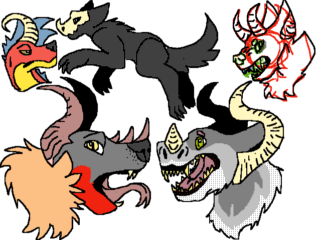 W.i.p, inspired by photos of wolves