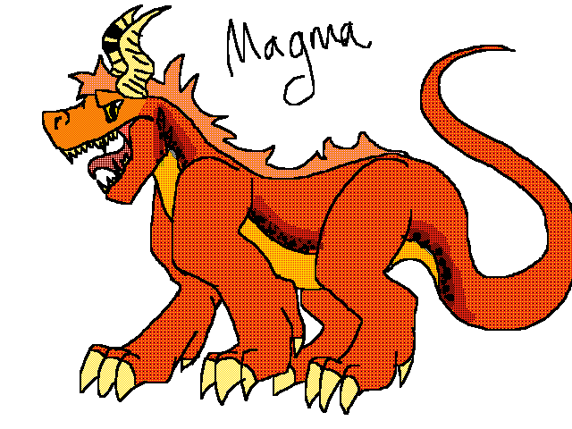 Magma- Dragon OC For @Terri_The_Dog