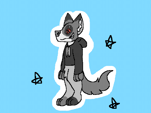 Art trade (I've never drawn a furry before :,))