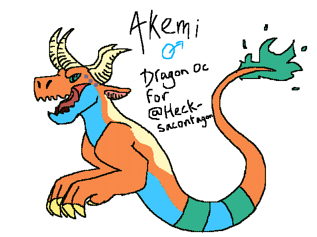 Akemi- Dragon OC for @Hecksacontagon