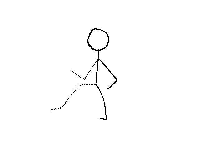 This is my first upright walk cycle XD