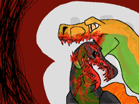 Angry carcharodontosaurus (I was bored