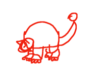 The dinosaur I'm taming on ark (speed draw