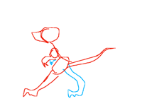 Deformed run cycle