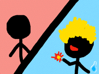 Stick man fight