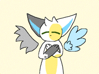 She has  flipping wings