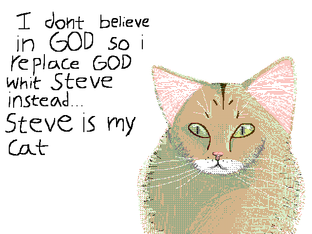 This is why i say "oh steve" instead of "oh god"