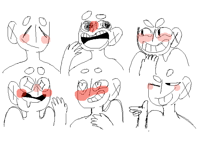 Practicing: happy expressions