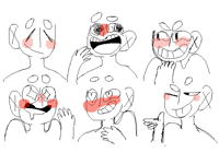 Practicing: happy expressions