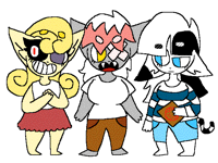 Jenny, Jessy and Carly my series characters