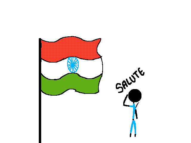 Salute for my country, India!!