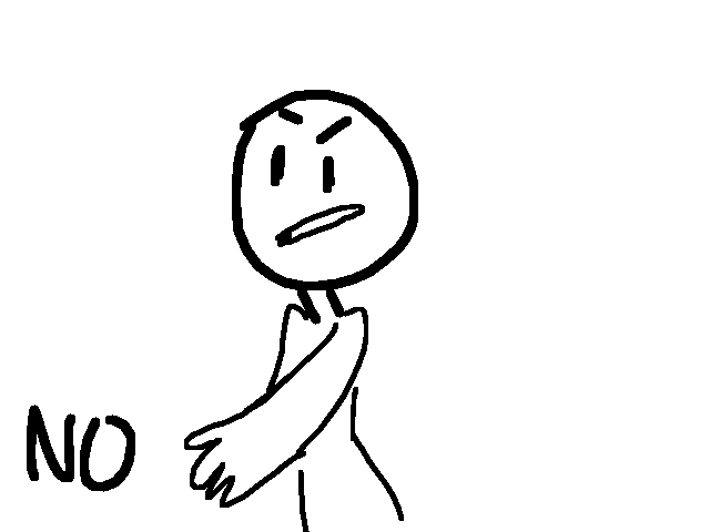 "No!" Animation test